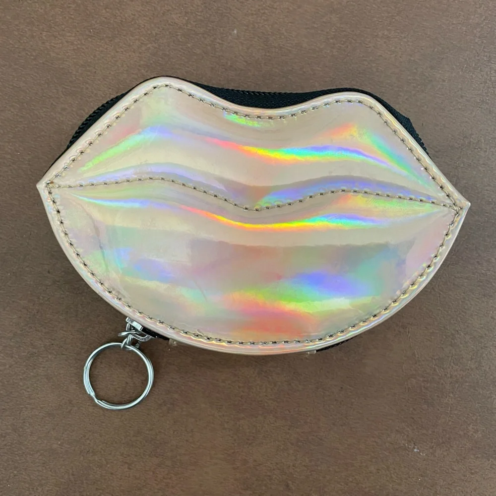 NYX small iridescent rose gold cosmetic bag with a mascara sample NWT 🎉HP x3🎉 - Picture 2 of 3